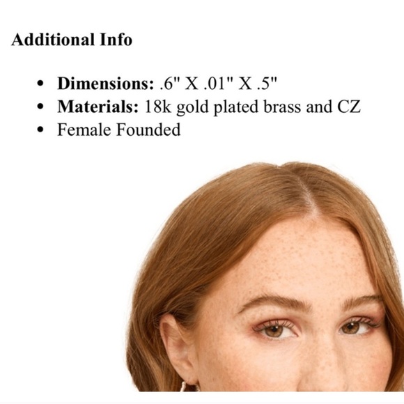 Crystal Haze Gold Mini Serena Hoops - Picture 11 of 12